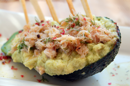 crab and avocado