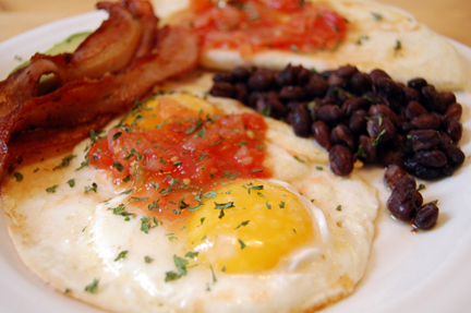 huevos rancheros calfornia style