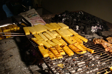 polenta on the grill