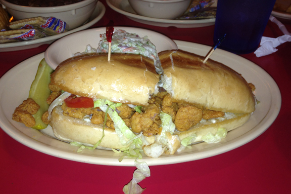 shrimp po boy steam boat bill lake charles