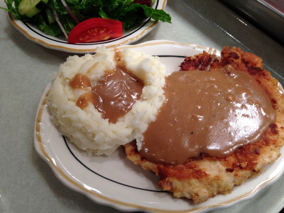 chicken and gravy potatoes mashed