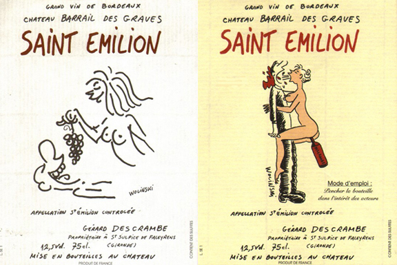 charlie hebdo wine labels