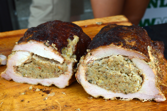 boudin stuffed pork chops corkscrew bbq