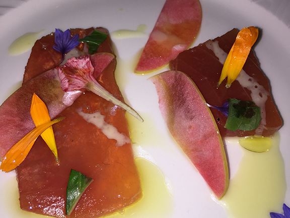 tuna crudo frasca